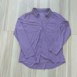 Purple eddie bauer button down
